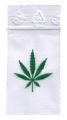 100 Zip-Bags 40 x 60 mm, with hemp leaf