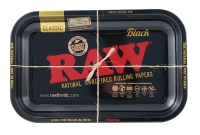 Rolling tray metal 27,5 x 17,5 cm RAW Black
