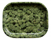 Rolling tray metal 18 x 14 cm Buds