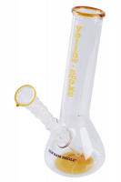 Glass bong with bowl Yellow Smoke ca. 24 cm